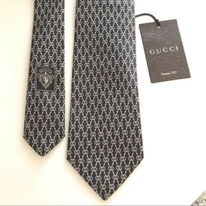 NWT Gucci GG Logo Silk Tie